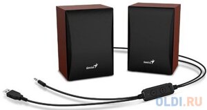 Колонки 2.0 Genius SP-HF380BT Коричневый