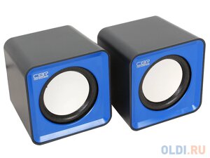 Колонки CBR CMS 90, Blue, динамики 4,5 см., USB