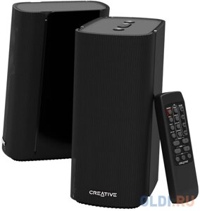 Колонки Creative T100 2.0 черный 40Вт BT