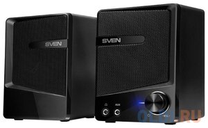 Колонки Sven 248, чёрный, USB, 2.0, мощность 2x3 Вт (RMS)