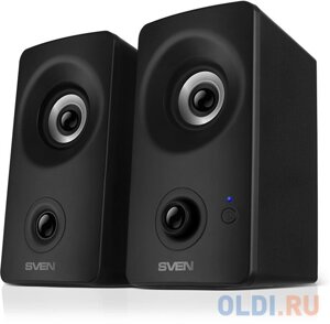 Колонки Sven 405 2.0 чёрные (2x4W, USB, Bluetooth)