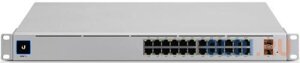 Коммутатор 24PORT 1000M 2SFP POE USW-PRO-24-POE ubiquiti