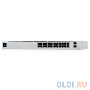 Коммутатор 24PORT 1000M 2SFP USW-24 ubiquiti