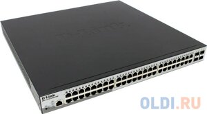 Коммутатор D-link DGS-1210-52MPP/ME/B1a 48G 4SFP 48poe 740W управляемый