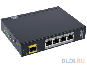 Коммутатор D-Link DIS-100G-5PSW/A1A Промышленный неуправляемый коммутатор с 4 портами 10/100/1000Base-T, 1 портом 1000Base-X SFP, функцией энергосбере