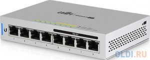 Коммутатор Ubiquiti UniFi Switch 8 60W управляемый UniFi 8 портов 10/100/1000Mbps PoE (60W) US-8-60W-