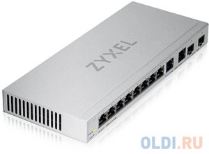 Коммутатор/ Zyxel XGS1210-12 Multi-Gigabit Smart L2 Switch, 8xGE, 2x1/2.5GE, 2xSFP+Desktop, Silent