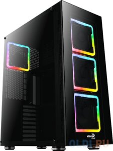 Корпус Aerocool TOR PRO , E-ATX, 0,7мм, без БП, окно из закаленного стекла, 249.5x566x473мм (ШxГxВ), USB3.0 x2, USB2.0 x2, пульт ДУ и контроллер для 1