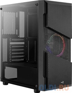 Корпус ATX Aerocool Ore Saturn FRGB-G-BK-v1 Без БП черный