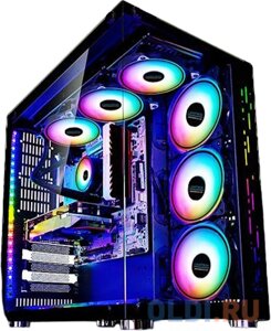 Корпус Lamptron OceanView PC Case Black (Front Side Panel Full Transparency), черный