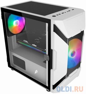 Корпус microATX 1stPlayer DK D3-A Без БП белый