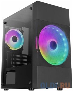 Корпус microATX Aerocool Atomic Lite-G-BK-v2 Без БП чёрный