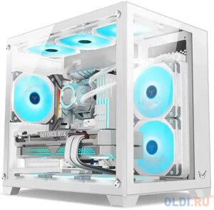 Корпус microATX Formula Crystal Z5 TG Без БП белый