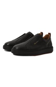 Кожаные кеды Santoni