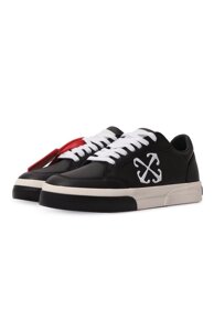 Кожаные кеды Vulcanized Off-White