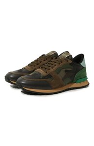 Кожаные кроссовки Rockrunner Valentino