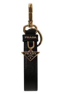 Кожаный брелок Prada