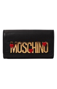 Кожаный кошелек на цепочке Moschino