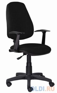 Кресло BRABIX Comfort MG-321, регулируемая эргономичная спинка, ткань, черное, 532556