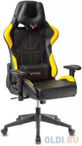 Кресло игровое Бюрократ VIKING 5 AERO YELLOW черный/желтый искусственная кожа