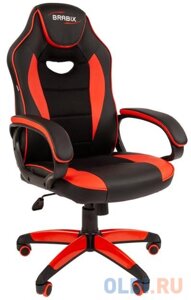 Кресло компьютерное BRABIX Blaze GM-162, TW/экокожа, черное/красное, 532580, 7083508