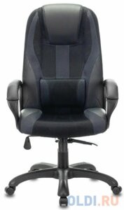 Кресло компьютерное BRABIX PREMIUM Rapid GM-102, НАГРУЗКА 180 кг, экокожа/ткань, черное/серое, 532105
