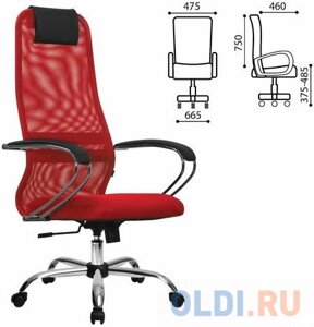 Кресло офисное Метта SU-B-8 красный