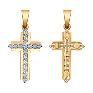 Крест SOKOLOV из золота с бриллиантами