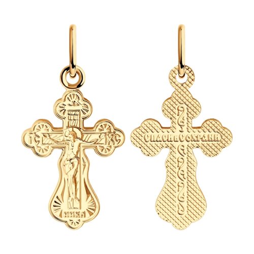 Крест sokolov из золота