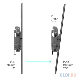 Кронштейн для телевизора Onkron UT4 черный 55-100 макс. 75кг настенный наклон