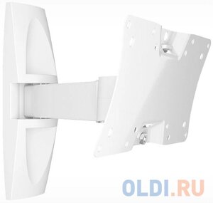 Кронштейн Holder LCDS-5063 белый для ЖК ТВ 19-32 настенный от стены 265мм наклон +15°25° поворот 90° до 30кг