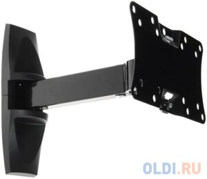 Кронштейн Holder LCDS-5063 черный для ЖК ТВ 19-32 настенный от стены 265мм наклон +15°25° поворот 90° до 30кг