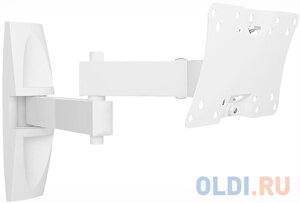Кронштейн Holder LCDS-5064 белый для ЖК ТВ 10-32 макс 200x100 наклон 15-25° поворот 350° 2 колена до 30 кг