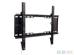 Кронштейн Kromax IDEAL-101 black, для LED/LCD TV 32-90, max 20 кг, настенный, 0 ст свободы, от стены 30 мм, max VESA 600x400 мм