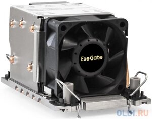 Кулер exegate ESNK-P0078AP4. PWM. 2U. 4189. cu (al+cu, 2U, 5 тепл. трубок, LGA 4189, TDP 300W, fan 80mm, PWM, 2100-8000RPM, 2 ball bearing, 4pin, 54,3db,