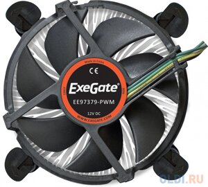 Кулер exegate EX283279RUS exegate EE97379-PWM, al, S1150/1151/1155/1156, TDP 65W, hydro bearing, 4pin, 23.5db, BOX