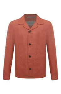 Куртка-рубашка изо льна и шерсти Canali