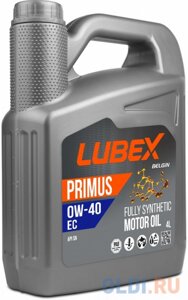L034-1299-0404 LUBEX синт. мот. масло primus EC 0W-40 SN (4л)