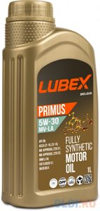 L034-1319-1201 LUBEX синт. мот. масло primus MV-LA 5W-30 SN C2/C3 (1л)