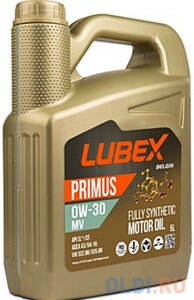 L034-1619-0405 LUBEX синт-ое мот. масло primus MV 0W-30 CF/SL A3/B4 (5л)