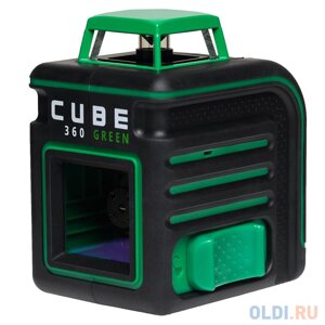 Лазерный уровень ADA CUBE 360 Green Ultimate Edition до20м 3/10мм/м 4° 535нм зеленый луч IP54