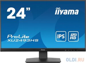 LCD iiyama 23.8 XU2493HS-B6 черный {IPS 1920x1080 100hz 250cd HDMI displayport M/M}