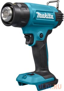 Makita Аккумуляторный тепловой пистолет (фен) LXT 18В, 550 град, 2 скорости,6 режимов, насадки DHG181ZK