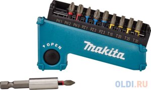 Makita E-03567 Набор 11шт, биты ударн PH123, PZ123, T15202530, держ-ль магн