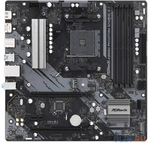 Материнская плата asrock A520M phantom gaming 4 socket AM4 AMD A520 4xddr4 2xpci-E 16x 1xpci-E 1x 4 matx retail