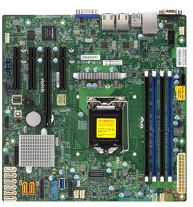 Материнская плата supermicro MBD-X11SSM-F-B socket 1151 C236 4xddr4 2xpci-E 4x 2xpci-E 8x 8 matx OEM