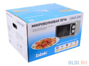 Микроволновая печь BBK 23MWS-929M/BX, соло, 23л, мех. управ, 900Вт, черный