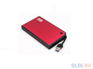 Мобил рек AgeStar 3UB2A14 (Red) usb3.0 to 2,5 hdd SATA алюминий