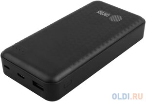 Мобильный аккумулятор Cactus CS-PBFSYT-20000 20000mAh 3A 2xUSB голубой