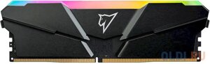 Модуль памяти DDR 4 DIMM 8gb PC25600, 3200mhz, netac shadow NTSRD4p32SP-08E, RGB, C16 grey, с радиатором